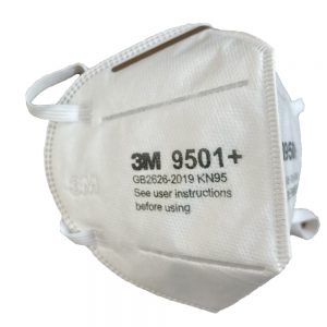 3M 9501+ Mask Left Side View